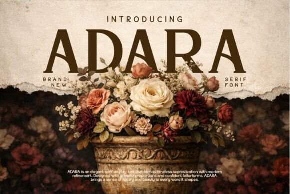 Adara: A Stylish Retro Serif for Timeless Design
