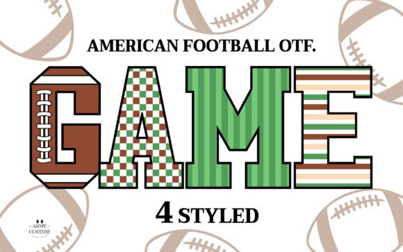 American Football 1: Dynamic Typography for Bold Designs