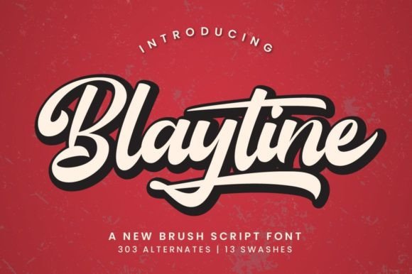 Blaytine: A Modern Brush Script for Bold Designs