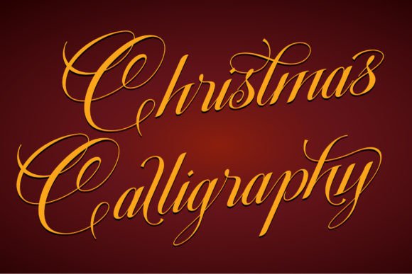 Christmas Calligraphy: Elegant Script Font for Festive Designs