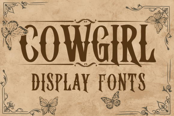 Cowgirl: A Bold Retro-Western Display Typeface