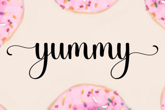 Discover Yummy: The Handwritten Font for Creative Projects