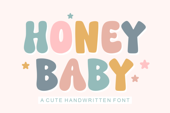 Honey Baby: A Charming Retro Typeface for Playful Designs