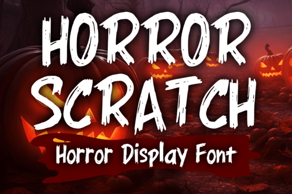 Horror Scratch: A Cool Horror Grunge Typeface