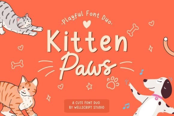 Kitten Paws: A Font Duo for Charming Designs