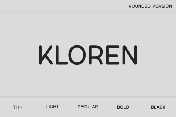 Kloren Rounded: Modern Sans Serif Font for Elegant Design