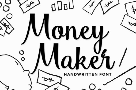 Money Maker: Elevate Your Designs with Elegant Handwritten Charm