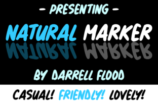 Natural Marker: A Handwritten Font with Authentic Charm