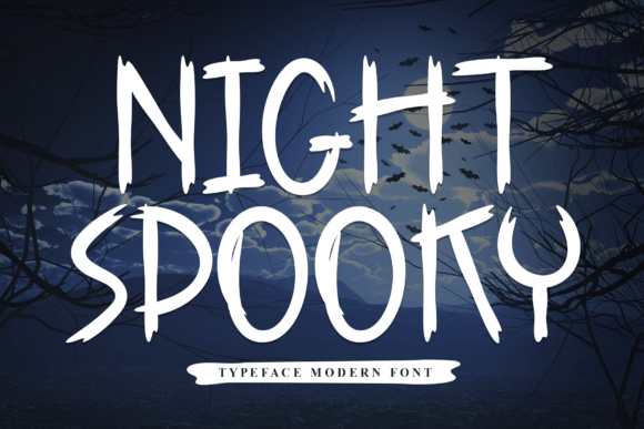 Night Spooky: A Bold Typeface for Eerie Designs
