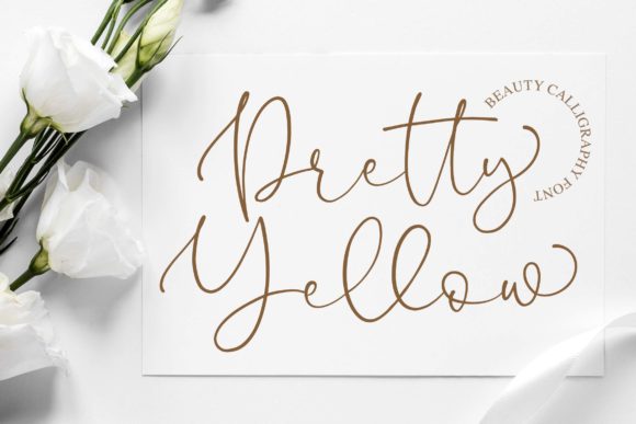 Pretty Yellow: A Charming Handwritten Font for Creative Projects
