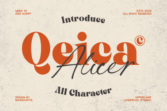 Qeica: A Font Duo for Modern Elegance
