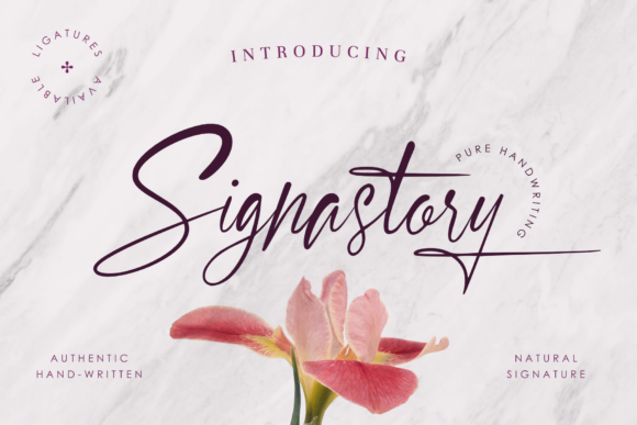 Signastory: A Modern Calligraphy Font for Creative Projects