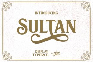 Sultan: A Vintage Serif with Dynamic Swashes