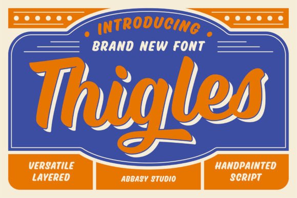 Thigles: A Handwritten Font with Vintage Charm