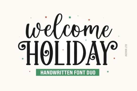 Welcome Holiday Duo: A Modern Font for Creative Projects